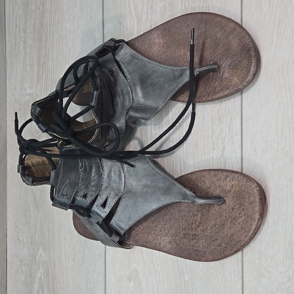 Roan By Bed Stu Women Leather Thong Gladiator Sandals Flats Shoes Sz 7 - Picture 3 of 11